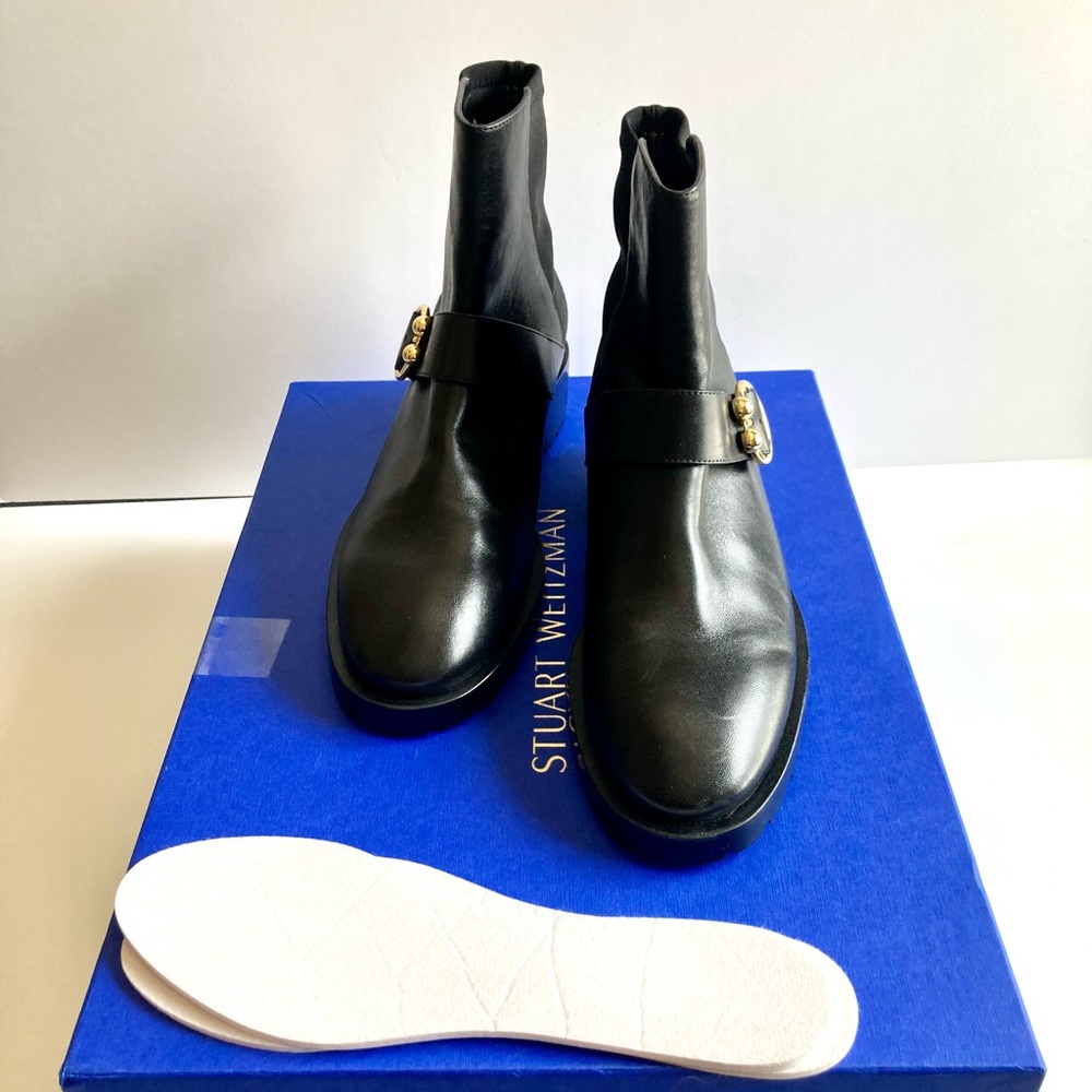 Stuart Weitzman Luxering black leather boots 8.5 - Picture 8 of 12